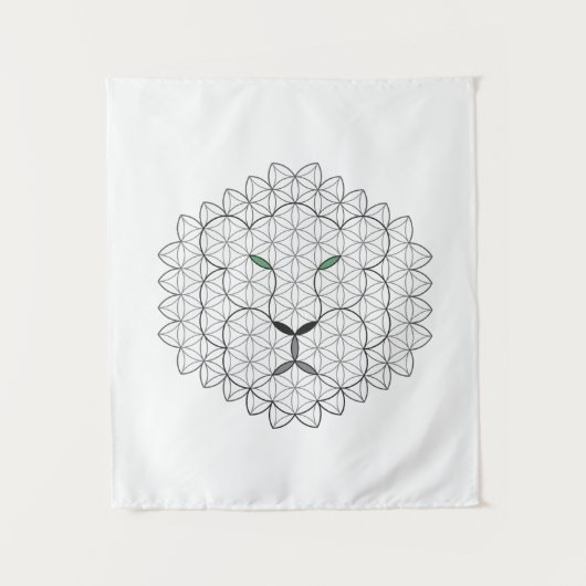 Tenture Lion Sacré, B051/BW. (Devant)