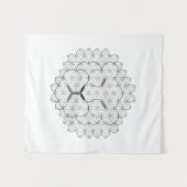 Tenture Lion Sacré, B051/BW. (Devant (Horizontal))