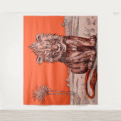 Tenture lion souriant (Devant)