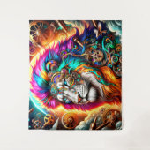 Tenture Lion Steampunk (Devant)