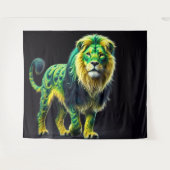 Tenture Lion Vert (Devant (Horizontal))