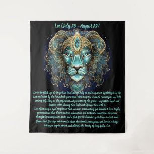 Tenture Lion Zodiaque – Force Rayonnante et Majesté Solair