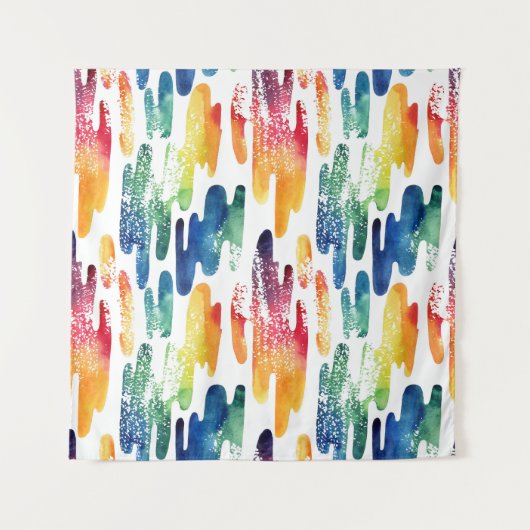 Tenture Liquide : Aquarelle Abstraite moderne. (Devant)