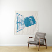 Tenture Lire un livre kanji texte japonais (En situation (horizontale))