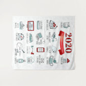 Tenture Liste d'activités de quarantaine 2020 (Devant (Horizontal))