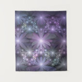 Tenture Lit de fleurs Art Fractal Abstrait tendance brilla (Devant)