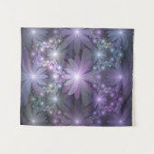 Tenture Lit de fleurs Art Fractal Abstrait tendance brilla (Devant (Horizontal))