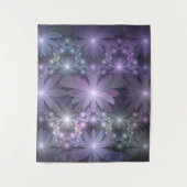 Tenture Lit de fleurs Art Fractal Abstrait tendance brilla (Devant)