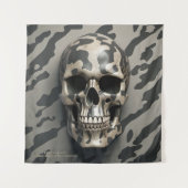 Tenture LITE Memento Mori Camo Skull (Devant)