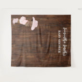 Tenture Little AA Cowgirl Baby shower occidental (Devant (Horizontal))