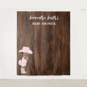 Tenture Little AA Cowgirl Baby shower occidental (Devant)