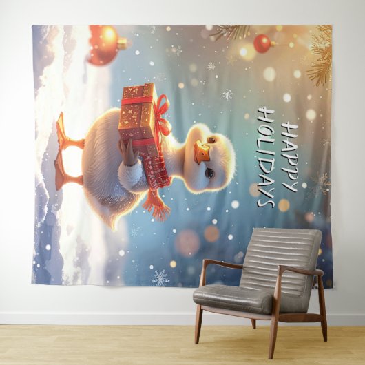 Tenture Little Duck Holiday Backdrop (En situation (horizontale))