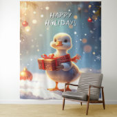 Tenture Little Duck Holiday Backdrop (En situation)