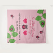 Tenture Little Love Bug Is On The Way Ladybug Baby Shower (Devant (Horizontal))