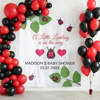 Tenture Little Love Bug Is On The Way Ladybug Baby Shower