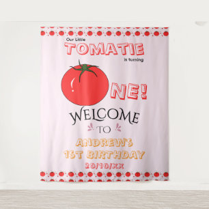 Tenture Little Tomatie Fait Son Premier Anniversaire Cute