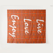 Tenture Live Love Enjoy (Devant (Horizontal))
