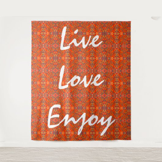 Tenture Live Love Enjoy (Devant)