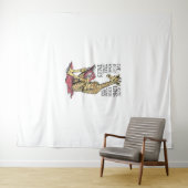 Tenture Livre amusant Giraffe Longue Forme Lire Contes lon (En situation (horizontale))