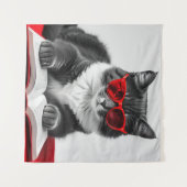 Tenture Livre de lecture Cat (Devant (Horizontal))