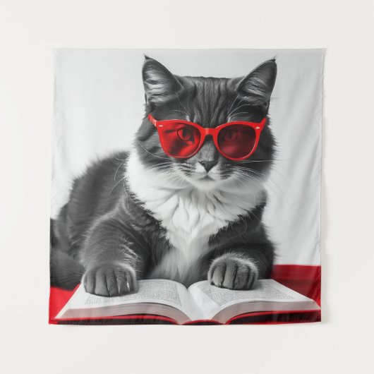 Tenture Livre de lecture Cat (Devant)