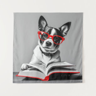 Tenture Livre de lecture de chien