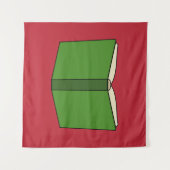 Tenture Livre vert de dessin (Devant (Horizontal))