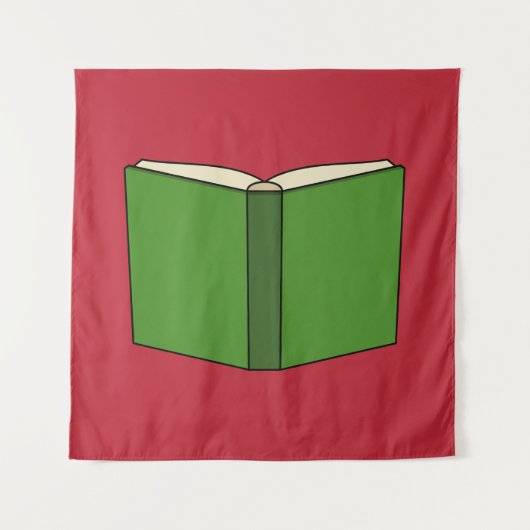 Tenture Livre vert de dessin (Devant)