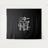 Tenture Livres Cats & Café (Devant (Horizontal))