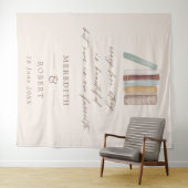 Tenture Livres Chaque histoire d'amour Cérémonie Mariage C (En situation (horizontale))