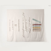 Tenture Livres Chaque histoire d'amour Cérémonie Mariage C (Devant (Horizontal))