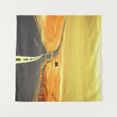 Tenture Liwa Oasis Asphalt Road, Dunes. (Devant (Horizontal))