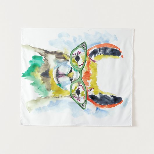 Tenture Llama à pantalons (Devant (Horizontal))