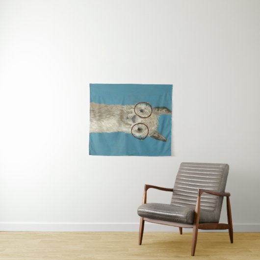 Tenture Llama Spécifications - Lunettes rondes (En situation (horizontale))