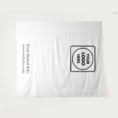 Tenture Logo Blanc | Marque de Photo Professionnelle (Devant (Horizontal))