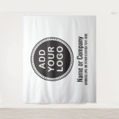 Tenture Logo d'affaires et contexte faits sur commande des (Devant)