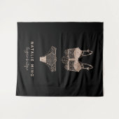 Tenture Logo de la Boutique rose Gold Lingerie (Devant (Horizontal))