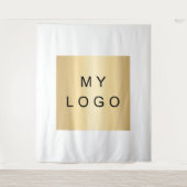 Tenture logo de l'entreprise couleur de marque personnalis (Devant)