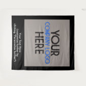 Tenture Logo de l'entreprise Foire commerciale Toile de fo (Devant (Horizontal))