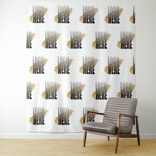 Tenture Logo de l'entreprise professionnelle sur promotion (En situation)