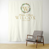 Tenture Logo de mariage Monogramme photobooth de mariage (En situation)