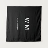 Tenture Logo de marque noire | Entreprise (Devant (Horizontal))