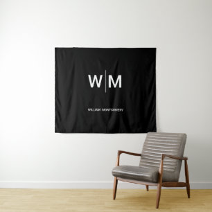 Tenture Logo de marque noire Entreprise