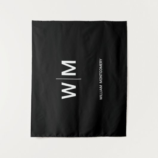 Tenture Logo de marque noire | Entreprise (Devant)