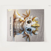 Tenture "Logo de mascotte de dragon" (Devant (Horizontal))