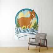 Tenture Logo de voyage du Manitoba Canada (En situation)