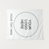 Tenture Logo d'entreprise Ajouter du texte ici Modèle Pers (Devant (Horizontal))