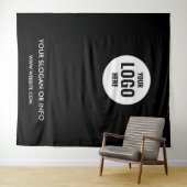 Tenture Logo d'entreprise | Dossier photo blanc profession (En situation (horizontale))