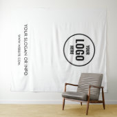 Tenture Logo d'entreprise | Dossier photo blanc profession (En situation (horizontale))