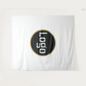 Tenture Logo d'entreprise | Fond photo blanc professionnel (Devant (Horizontal))